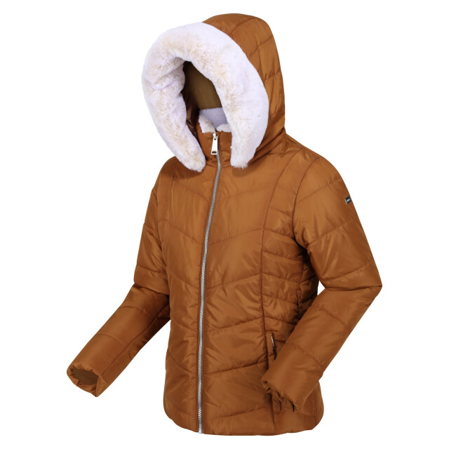 Regatta Dames wildrose gewatteerd hooded jacket UTRG9210_rubber large