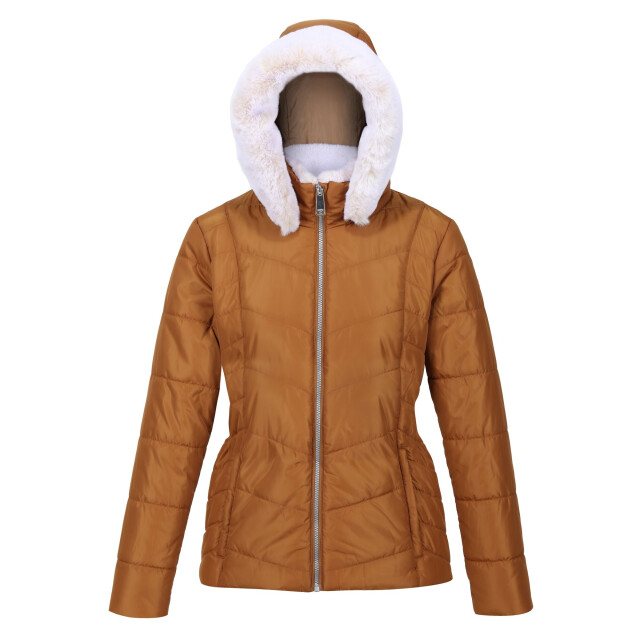 Regatta Dames wildrose gewatteerd hooded jacket UTRG9210_rubber large
