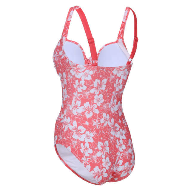 Regatta Dames sakari hibiscus zwempak met buikcontrole UTRG9151_peachbloom large