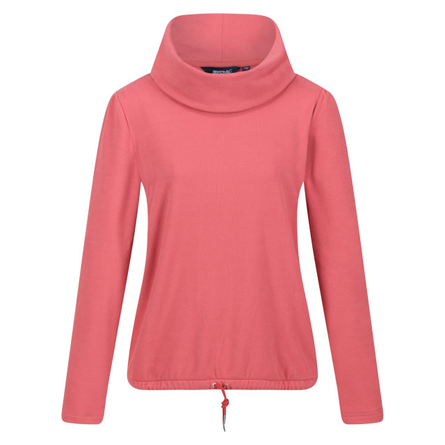 Regatta Dames adarae fleece sweatshirt met rol hals UTRG9188_mineralred large