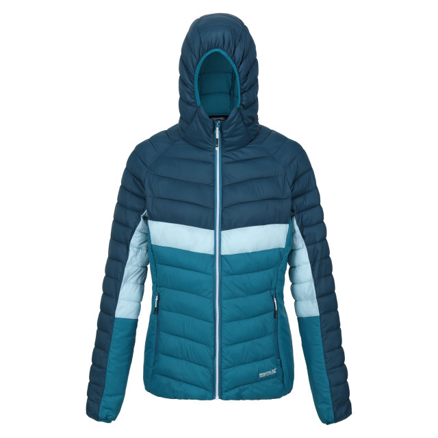 Regatta Dames harrock ii baffled hooded jacket UTRG9215_gulfstreamreflectinglake large