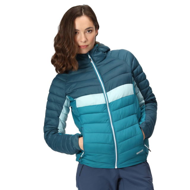 Regatta Dames harrock ii baffled hooded jacket UTRG9215_gulfstreamreflectinglake large