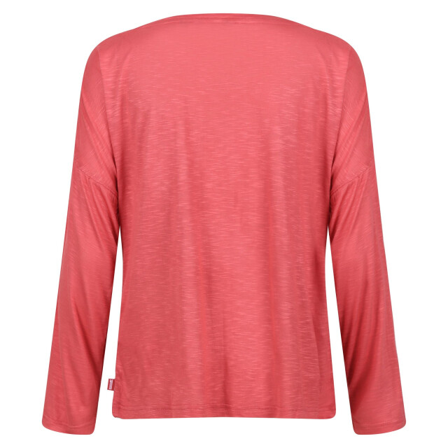 Regatta Dames carlene t-shirt met lange mouwen UTRG9308_mineralred large