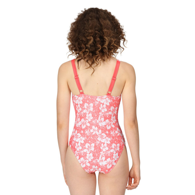 Regatta Dames sakari hibiscus zwempak met buikcontrole UTRG9151_peachbloom large