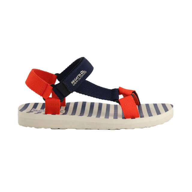 Regatta Dames lady vendeavour gestreepte sandalen UTRG9127_navycrayonwhite large