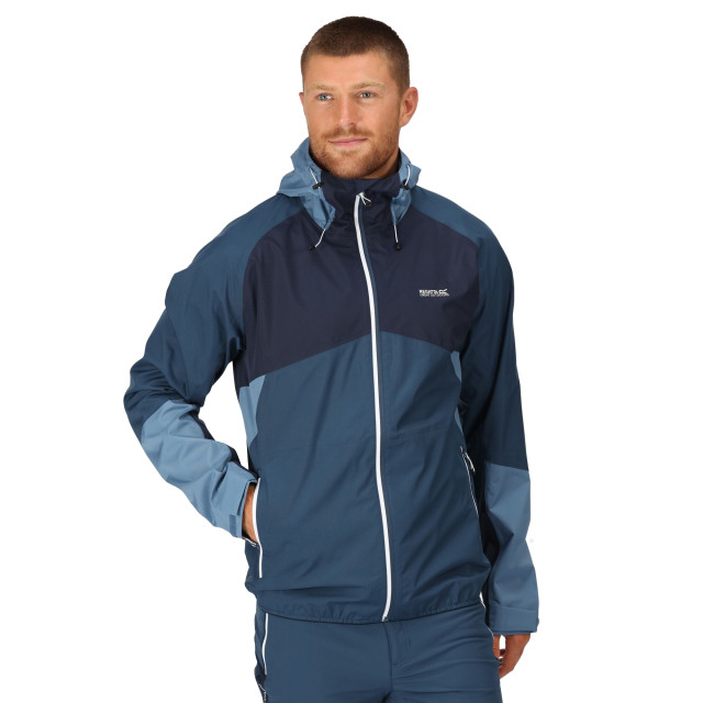 Regatta Heren deserto waterdichte jas met capuchon UTRG9149_bluewingnavy large