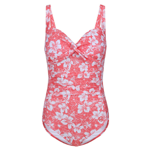 Regatta Dames sakari hibiscus zwempak met buikcontrole UTRG9151_peachbloom large