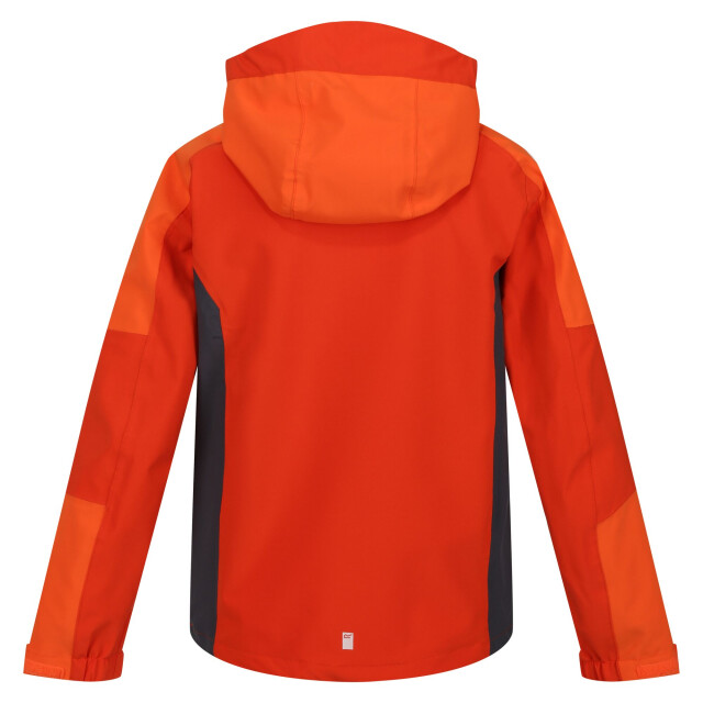 Regatta Kinder/kinder highton iv waterdichte jas UTRG9162_rustyorangeblazeorange large