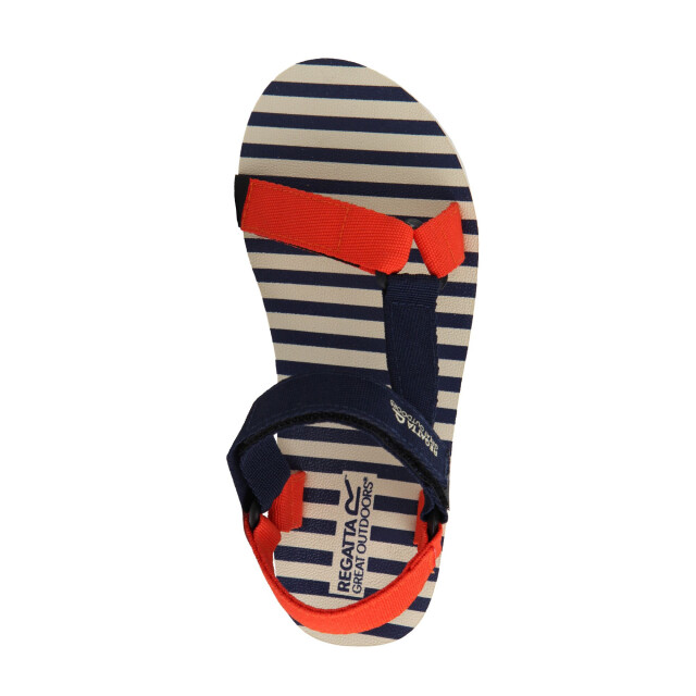 Regatta Dames lady vendeavour gestreepte sandalen UTRG9127_navycrayonwhite large