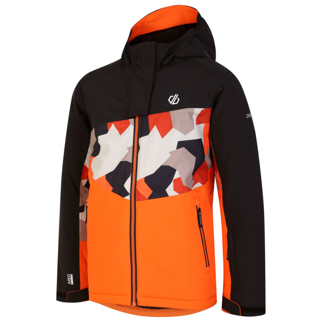 Dare2b Kinder/kinder humour ii geo camo ski-jas UTRG9108_puffinsorangeblack large