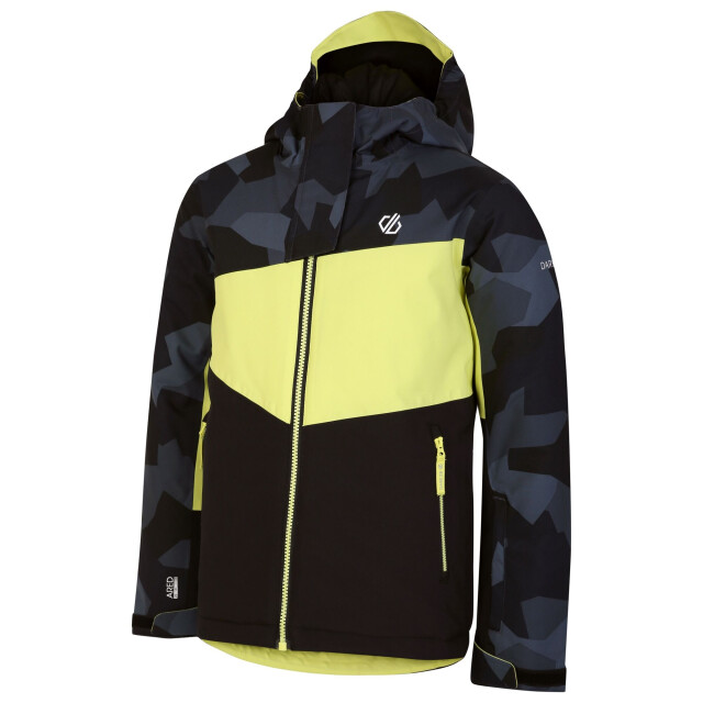 Dare2b Kinder/kinder humour ii geo camo ski-jas UTRG9108_blackyellowplum large
