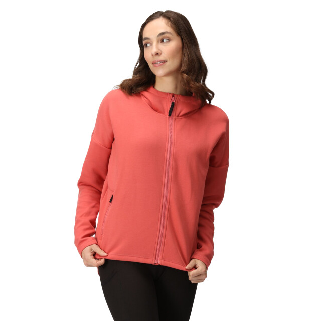 Regatta Dames rossall full zip hoodie UTRG9095_mineralred large