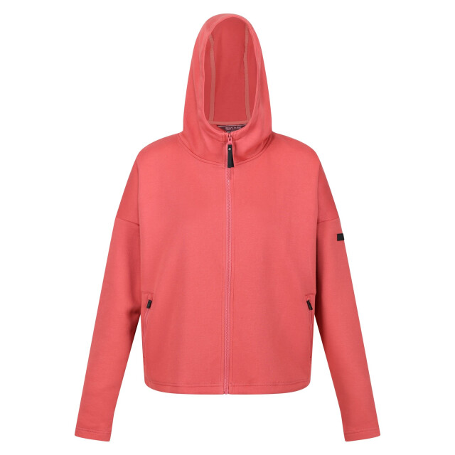 Regatta Dames rossall full zip hoodie UTRG9095_mineralred large