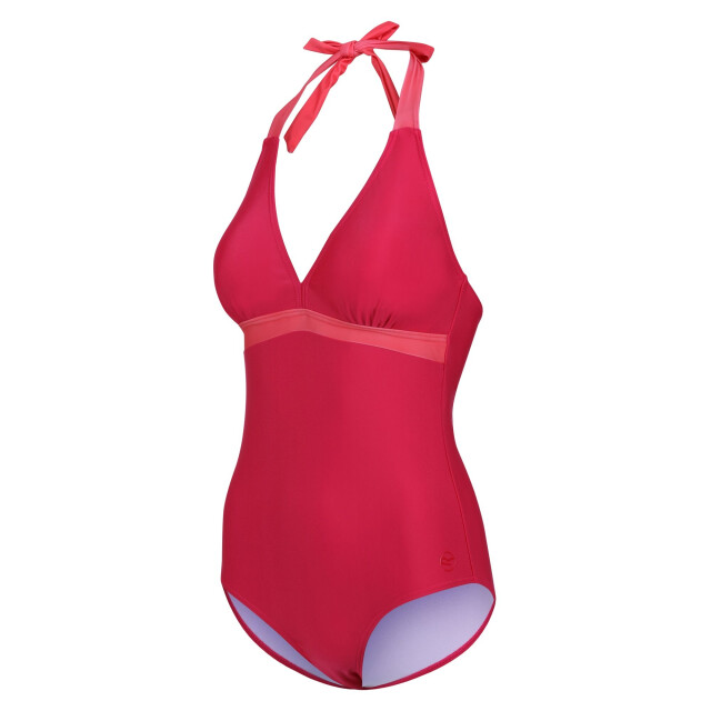 Regatta Dames flavia contrast one piece zwempak UTRG9097_brightblushpeachbloom large