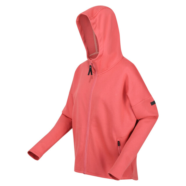 Regatta Dames rossall full zip hoodie UTRG9095_mineralred large