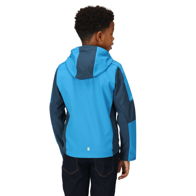 Regatta Kinder/kids acidity vi lichtgewicht soft shell jas UTRG9089_indigobluebluewing large