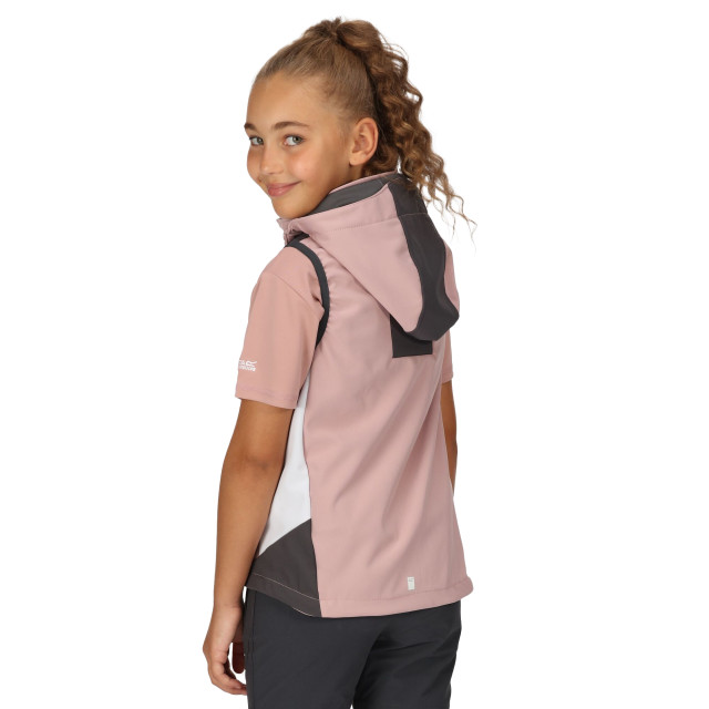 Regatta Kinder/kids zuurstof vi lichtgewicht gilet met capuchon UTRG9087_duskyrosesealgrey large