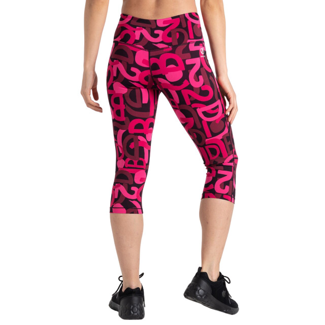 Dare2b Dames influential graffiti 3/4 legging UTRG9070_purepink large