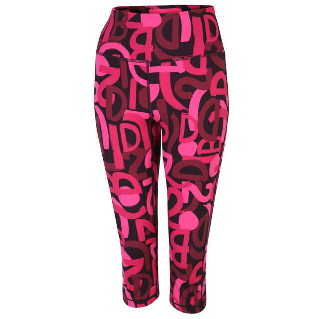 Dare2b Dames influential graffiti 3/4 legging UTRG9070_purepink large