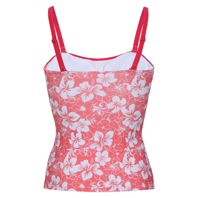 Regatta Dames aceana ii hibiscus tankini top UTRG9068_peachbloom large