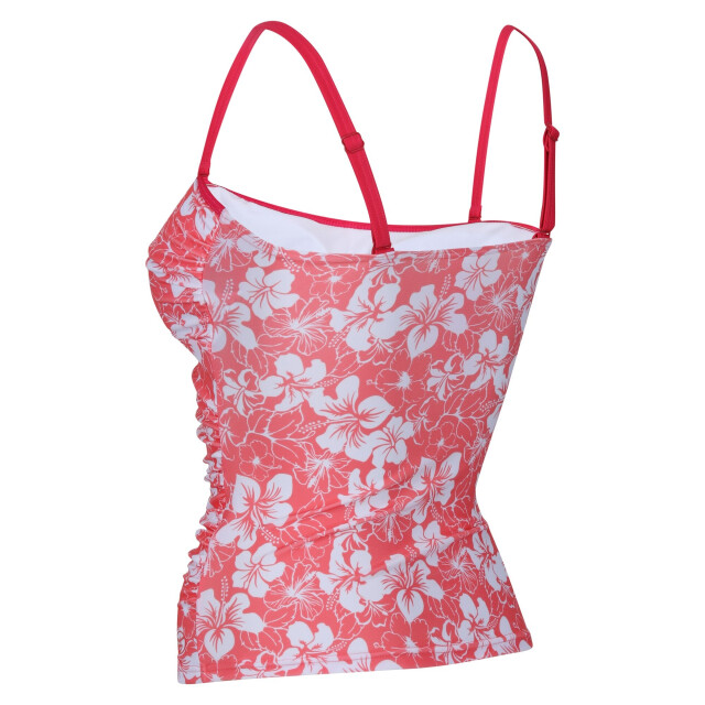 Regatta Dames aceana ii hibiscus tankini top UTRG9068_peachbloom large