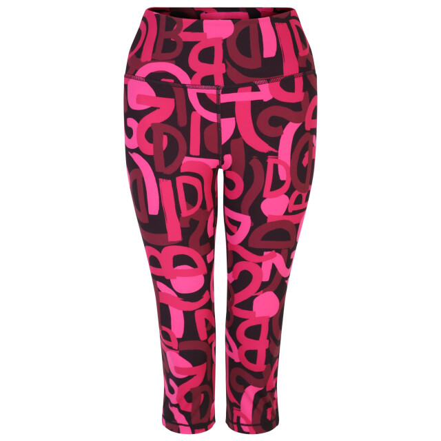 Dare2b Dames influential graffiti 3/4 legging UTRG9070_purepink large