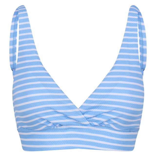 Regatta Dames paloma stripe gestructureerde bikinitop UTRG9081_elysiumbluewhite large