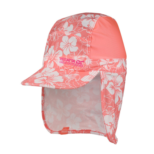 Regatta Kinder/kids hibiscus zonnescherm halsbeschermer pet UTRG9032_shellpink large