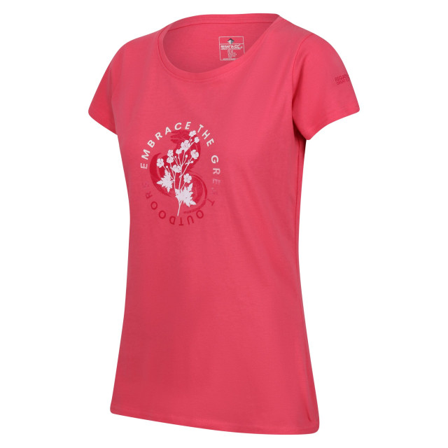 Regatta Dames breezed iii bloemen t-shirt UTRG9052_fruitdove large