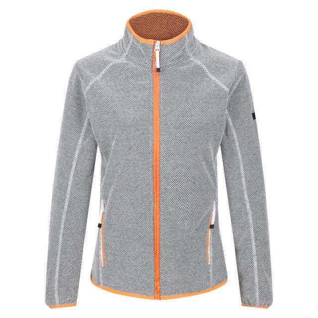 Regatta Dames kinwood full zip fleecejack UTRG9020_whiteapricotcrush large