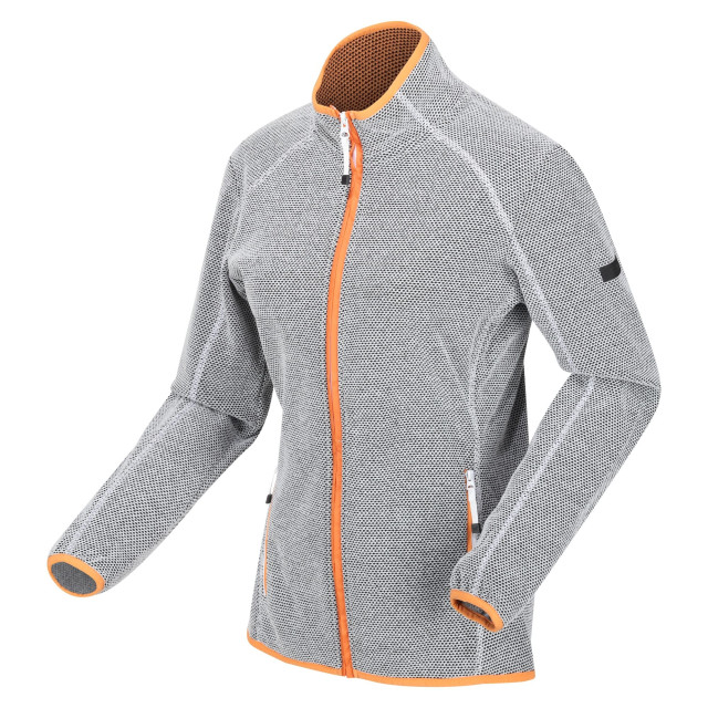 Regatta Dames kinwood full zip fleecejack UTRG9020_whiteapricotcrush large