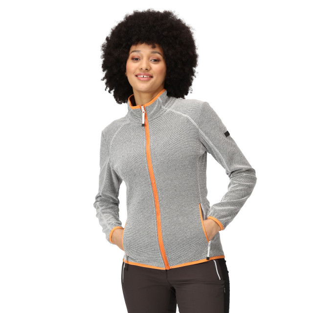 Regatta Dames kinwood full zip fleecejack UTRG9020_whiteapricotcrush large