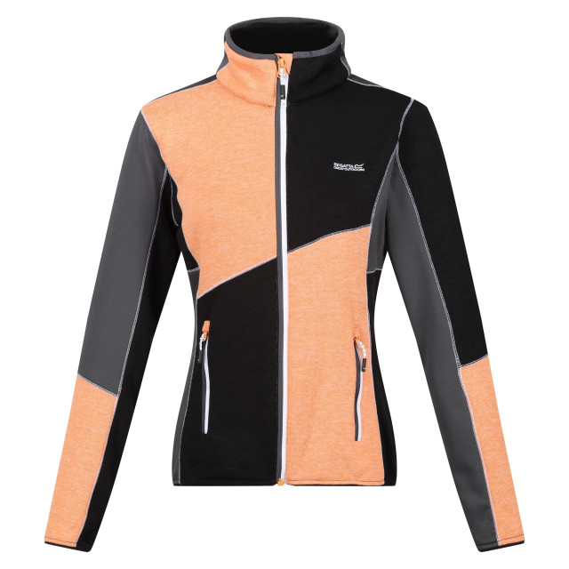 Regatta Dames lindalla vi lichtgewicht fleecejack UTRG9012_apricotcrushblack large