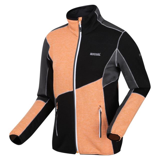 Regatta Dames lindalla vi lichtgewicht fleecejack UTRG9012_apricotcrushblack large