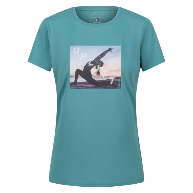 Regatta Dames fingal vii uplift yoga pose t-shirt UTRG8989_bristolblue large