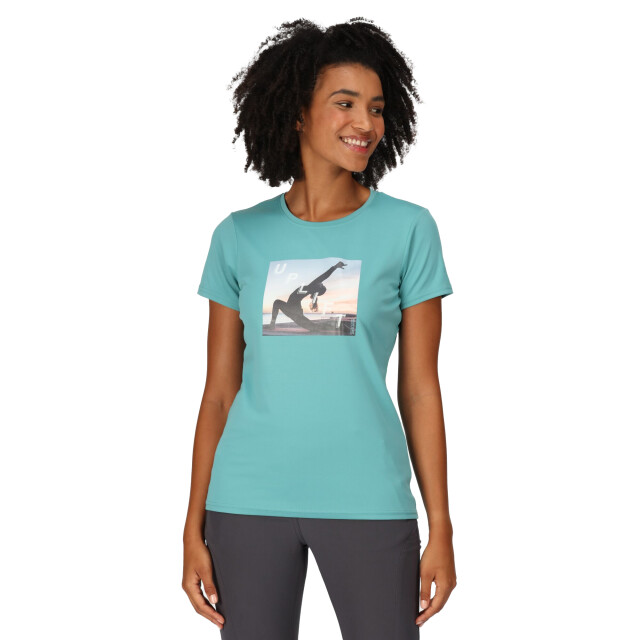 Regatta Dames fingal vii uplift yoga pose t-shirt UTRG8989_bristolblue large