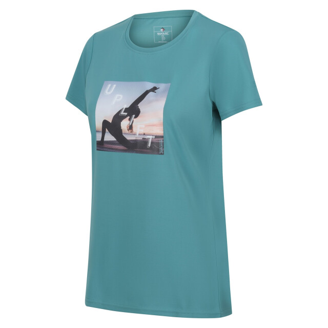 Regatta Dames fingal vii uplift yoga pose t-shirt UTRG8989_bristolblue large