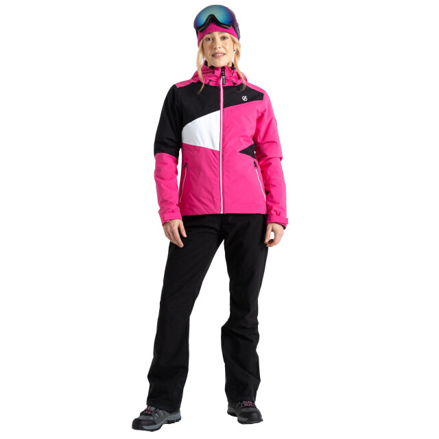 Dare2b Dames ice colour block ski-jas UTRG8991_purepinkblack large