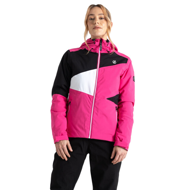 Dare2b Dames ice colour block ski-jas UTRG8991_purepinkblack large