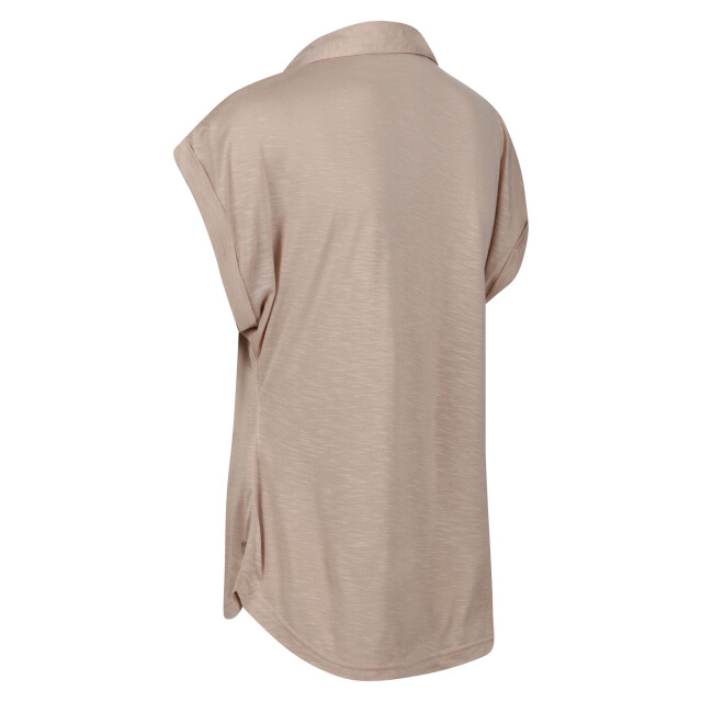Regatta Dames lupine t-shirt met kraagje UTRG8971_sesame large