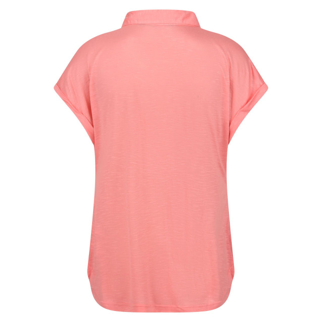 Regatta Dames lupine t-shirt met kraagje UTRG8971_shellpink large