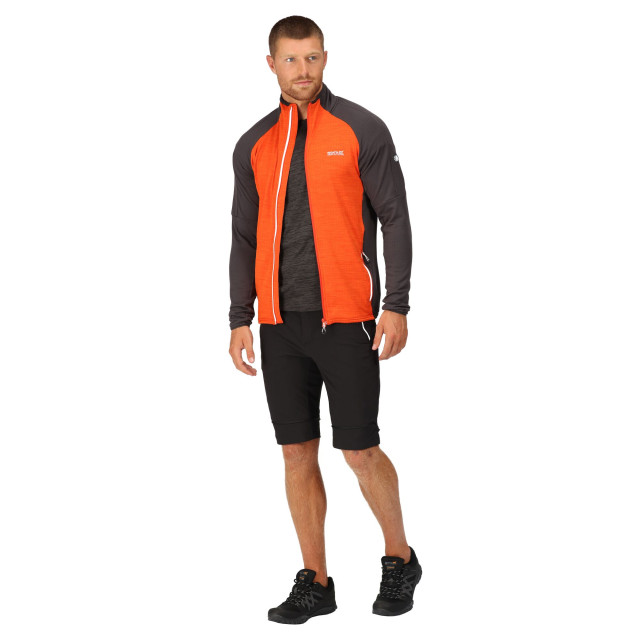 Regatta Heren hepley full zip fleecejack UTRG8955_rustyorangeash large