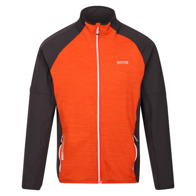 Regatta Heren hepley full zip fleecejack UTRG8955_rustyorangeash large