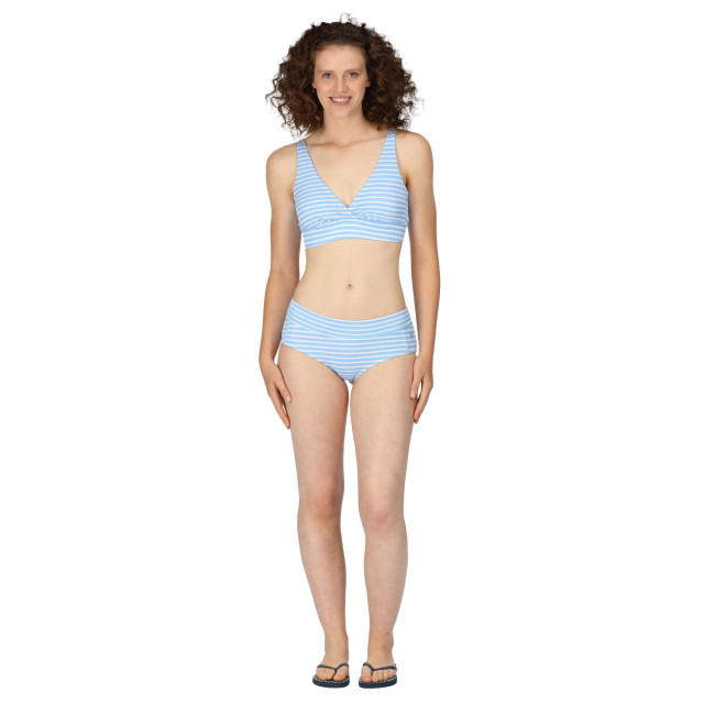 Regatta Dames paloma stripe structuur bikinibroekje UTRG8933_elysiumbluewhite large