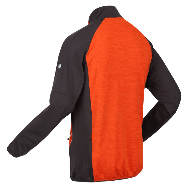 Regatta Heren hepley full zip fleecejack UTRG8955_rustyorangeash large