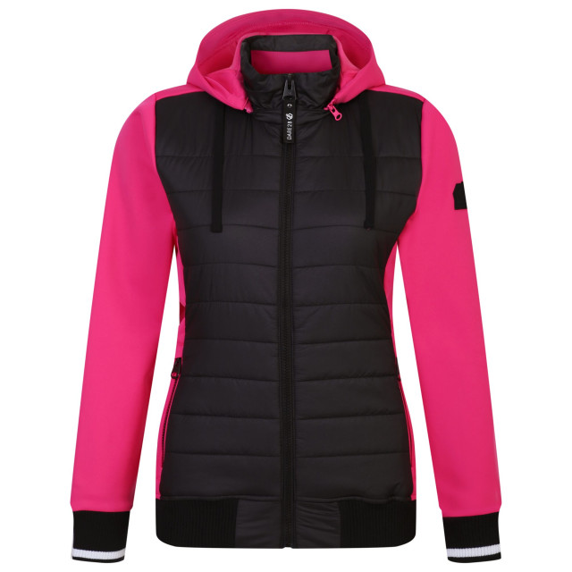 Dare2b Dames fend hooded jacket UTRG8918_blackpurepink large