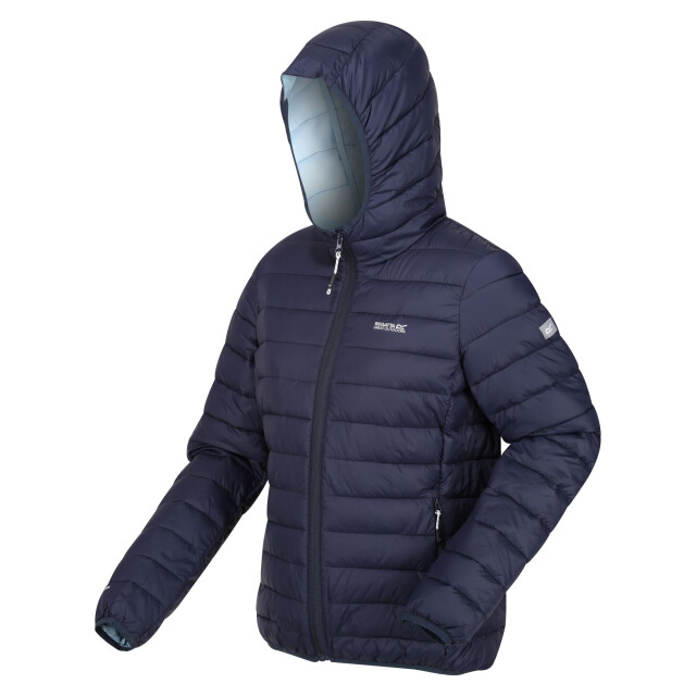 Regatta Dames marizion gewatteerd jack met capuchon UTRG8942_navyseahaze large
