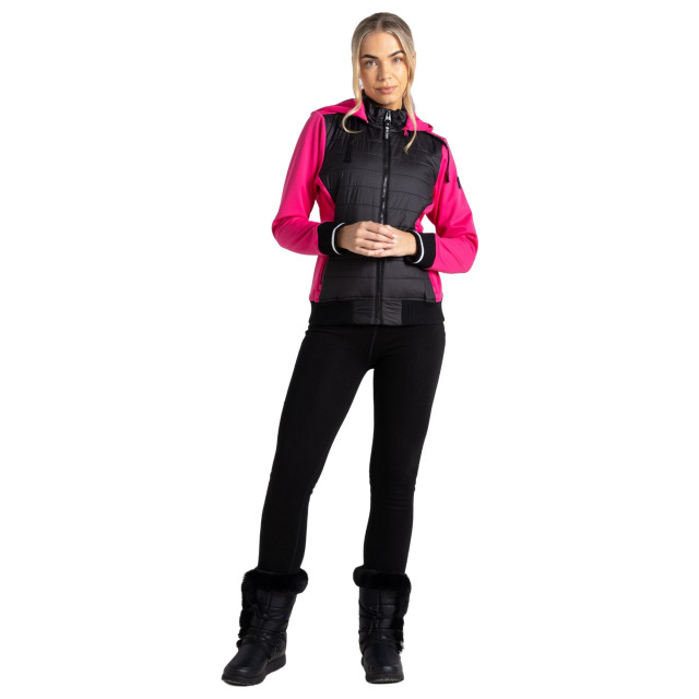 Dare2b Dames fend hooded jacket UTRG8918_blackpurepink large