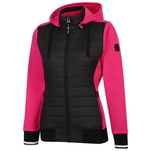 Dare2b Dames fend hooded jacket UTRG8918_blackpurepink large