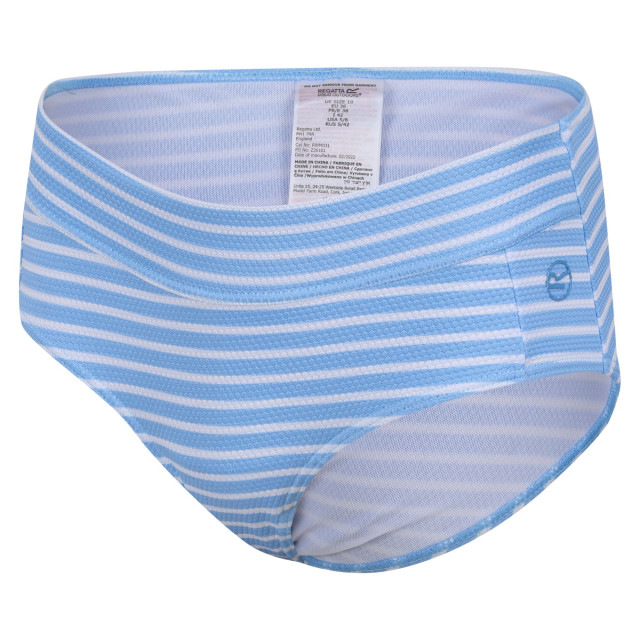 Regatta Dames paloma stripe structuur bikinibroekje UTRG8933_elysiumbluewhite large